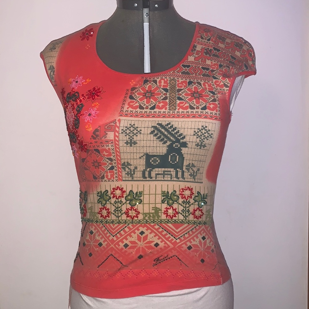 Beaded Detail T-shirt